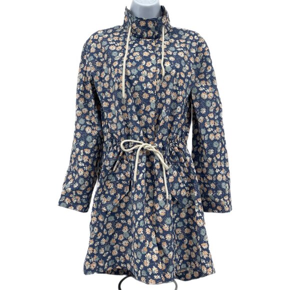Madewell Blue Floral Cotton Jacket | Versatile for All Seasons - Picture 1 of 8